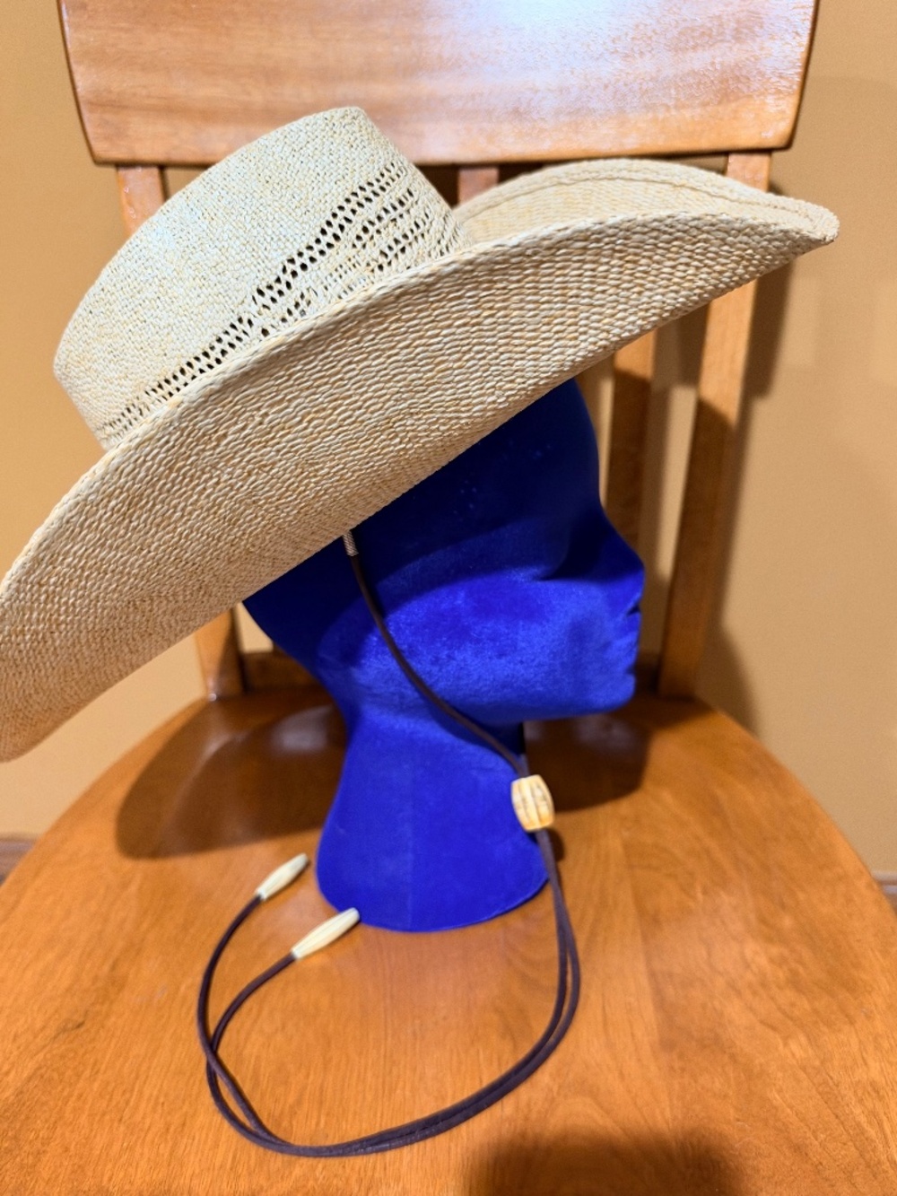 Rodeo King Cowboy Hat Burlap Hat Size 6 5/8"